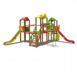 Ігровий комплекс червоно-зелено-жовтий "Замок-NEW" InterAtletika T903 NEW RGY 