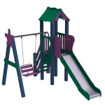 Детский комплекс Kidigo Кроха, высота горки 1,2 м<br /> 11633