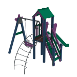 Дитячий комплекс Kidigo Метелик, висота гірки 0,9 м<br /> 11642