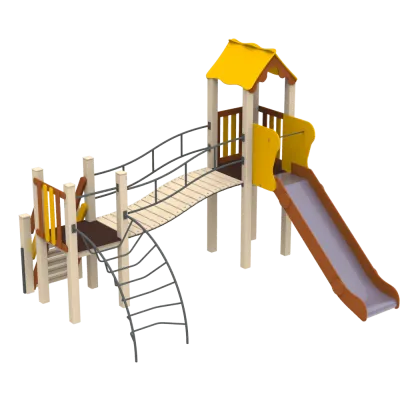 Детский комплекс Kidigo Месяц, высота горки 1,2 м<br /> 11383