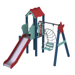 Дитячий комплекс Kidigo Метелик, висота гірки 1,5 м<br /> 11644