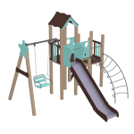 Дитячий комплекс Kidigo Ластівка, висота гірки 1,5 м<br /> 11704