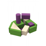 Конструктор м'який модульний Kidigo Фрегат 47033 Конструктор м'який модульний Фрегат KIDIGO - це чудовий тренажер конструктор для гри, розвитку, конструювання.<br /> Можна використовувати в різних цілях, у тому числі для створення смуги перешкод.<