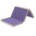 Детский мат KIDIGO 2х1х0,1 складной тройной (ПВХ, вторичный поролон) 42015