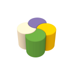 Комплект детских пуфов Полумесяц Maxi Kidigo 43050