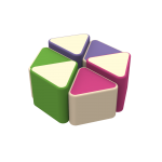 Комплект детских пуфов Клевер Kidigo 43022