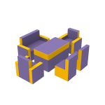 Комплект дитячих меблів Готель Люкс KIDIGO 43001