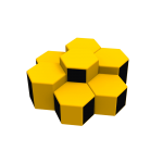 Комплект детских пуфов Соты Kidigo 43024