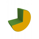 Мат-фляк Kidigo тренер (пвх, екошкіра)