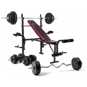 Регулируемая скамья со стойками Hop-Sport HS-1055
