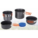 Набор посуды из анодированого алюминия на 1-2 персоны Tramp TRC-075