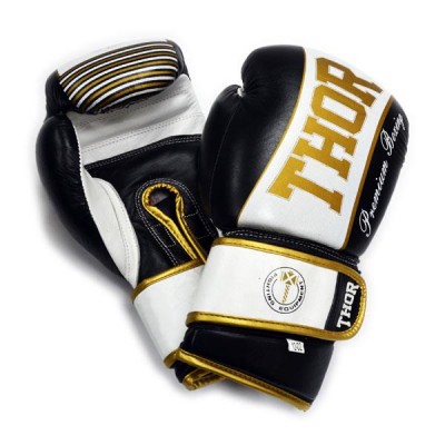 Боксерские перчатки THOR THUNDER (Leather) 529/09 BLK