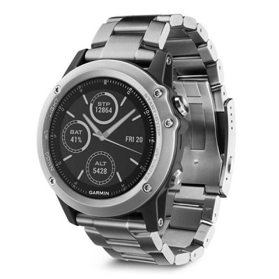 Мультиспортивні годинник навігатор пульсометр Garmin Fenix 3 Sapphire Titanium 010-01338-41