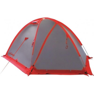 Палатка двухместная туристическая Tramp Rock 2 TRT-027 grey/red