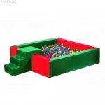 Сухий басейн з гіркою 150-150-40 см Тia-sport sm-0201 