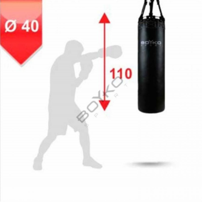 Мешок боксерский Boyko на ремнях 110х40, черный
