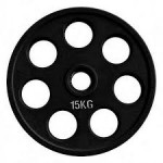 Диск олимпийский обрезиненный черный Alex RCP18-15