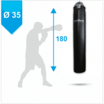 Мішок боксерський Boyko з тканини ПВХ з вузлом кріплення на 8 ланцюгах 180х35, 50-70 