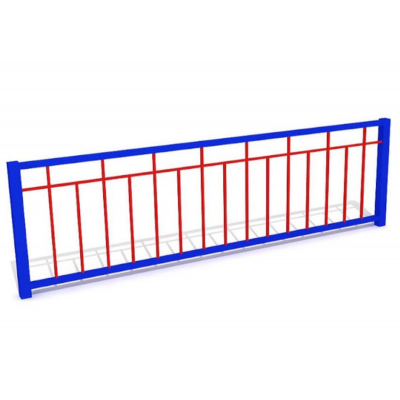 Ограждение металлическое Kidigo ОГ 012, сине-оранжевый