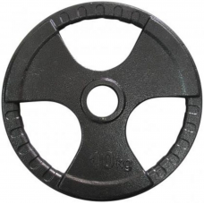 Диск важкоатлетичний з хватами Newt 10 кг