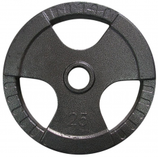 Диск важкоатлетичний з хватами Newt 25 кг