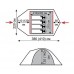 Палатка четырехместная туристическая Tramp Mountain 4 TRT-024 grey/red