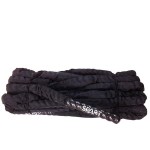 Канат 15 м тренувальний в оплетке Spart Battle rope black 38 mm 