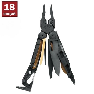 Мультиинструмент LEATHERMAN Mut-Black-Molle арт 850122N в коробке