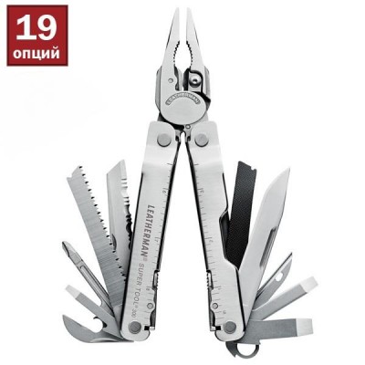 Мультитул LEATHERMAN Super Tool 300 арт 831185, подар.коробка ,кож. чехол