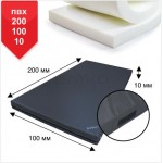Мат BS - Cпортивний в чохлі з ПВХ 470, чорний, наповнювач - поролон, 100х200х10см "