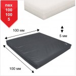 Мат Boyko Sport BS - Cпортивний в чохлі з ПВХ, чорний, наповнювач ППЄ хімічно спінений (білий), 100х100х5см