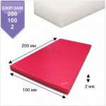 Мат Boyko Sport BS - Спортивний в чохлі з вінілісшкіри, червоний,наповнювач ППЄ хімічно спінений,100х200х2см