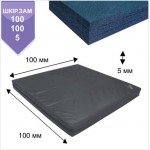 Мат Boyko Sport BS - Спортивний в чохлі з вінілісшкіри, чорний, хімічно зшитий (сірий),100х100х5см