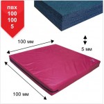 Мат BS - Спортивний в чохлі під шведські сходи, ПВХ, червоний, ППЄ хім.зшітій, 100х100х5см "