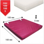 Мат BS - Спортивний в чохлі під шведські сходи, ПВХ, червоний, ППЄ хім.спіненій, 100х100х5см "