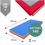 Мат татамі BS - низ джутова тканина, рисова сіломка, ПВВ Щільність 140, .4х100х200см, олива "