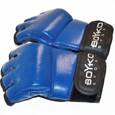 Перчатки Boyko Sport BS "SAMBO" с открытыми пальцами, кожа композиционная, синяя S