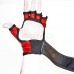 Перчатки Boyko Sport BS "SAMBO" с открытыми пальцами, кожа композиционная, красная L
