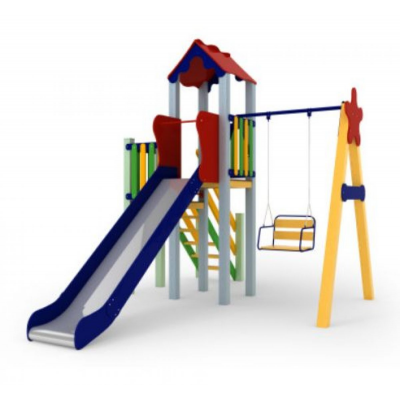 Дитячий комплекс Kidigo Свято, висота гірки 1,5 м 11714