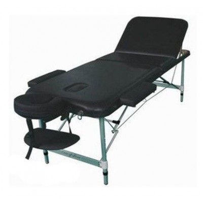 Массажный стол 2-х секционный (алюмин. рама) черный Relax HY-2010-1.3, арт. 25093