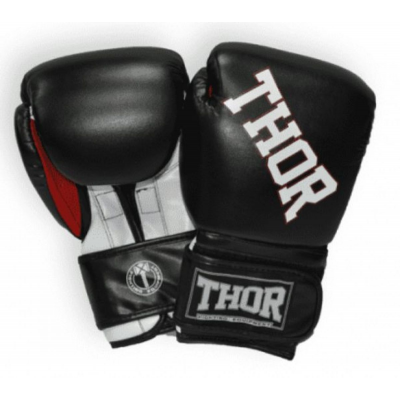 Рукавички боксерські THOR RING STAR 10oz /PU /чорно-біло-червоні