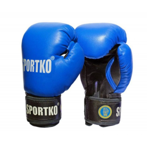 Боксерские перчатки SportKO PK1 - синий Боксерские перчатки SportKO PK1 - синий