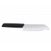 Ніж кухонний Victorinox Swiss Modern Santoku Fluted, 17 см, чорний, блістер арт.6.9053.17KB