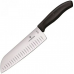 Нож кухонний Victorinox SwissClassic Santoku Fluted, 17 см, черный, подар. кор. арт.6.8523.17G