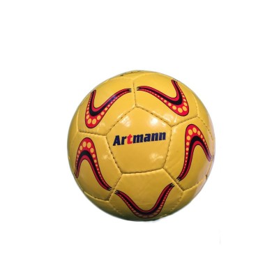 Футбольный мяч ARTMANN р. 5, желтый с полосами, арт. 1672