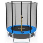 Батут Funfit 6ft (183см) синій із зовнішньою сіткою