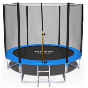 Батут Funfit 8ft (252см) синий с внешней сеткой