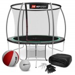 Батут Hop-Sport Premium 10ft (305 см) чорно-зелений