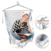 Кресло-гамак Outtec Boho подвесное серый, хлопок
