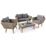 Набір садових меблів Di Volio Riva коричневий